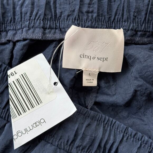 Cinq a Sept Nitsan Parachute Pants Navy‎ Blue Size Large NWT - Picture 5 of 8